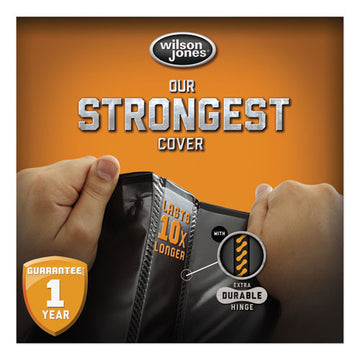 Wilson Jones® Heavy-duty Round Ring View Binder With Extra-durable Hinge, 3 Rings, 1" Capacity, 11 X 8.5, Black freeshipping - TVN Wholesale